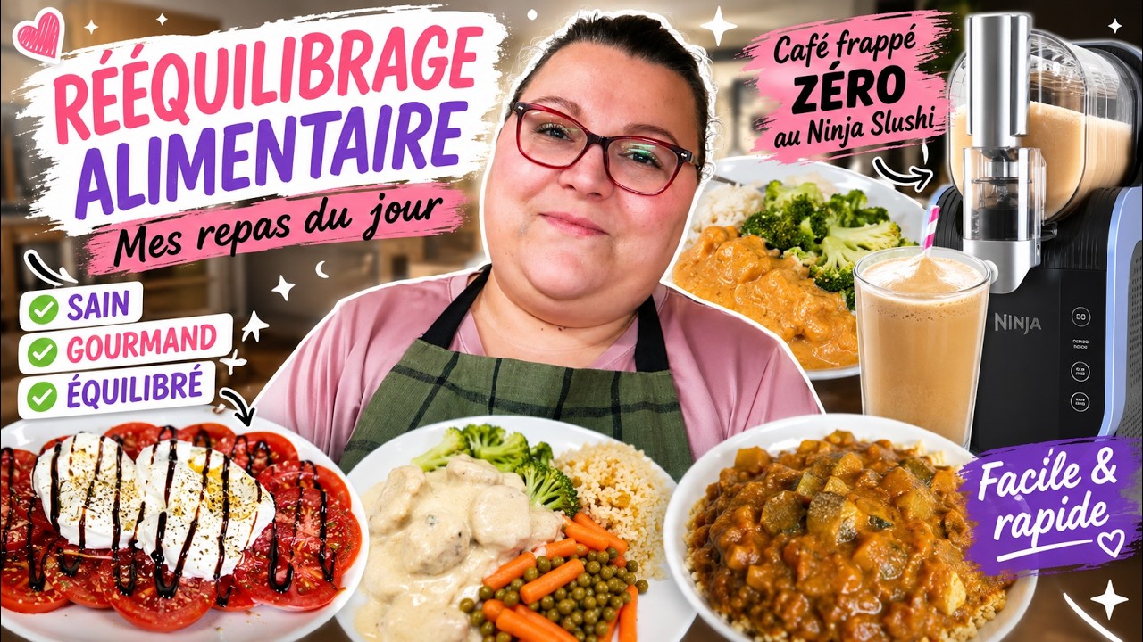 😥 J'ai failli craquer... | Rééquilibrage alimentaire #3 🍽️ Mes repas & café frappé ZÉRO