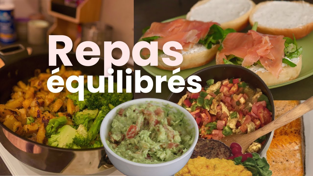 UNE SEMAINE DE REPAS ÉQUILIBRÉS 🌿 | Recettes Faciles et Rapides pour manger sainement