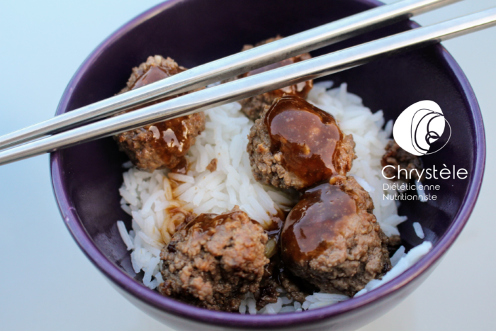 Boulettes de bœuf asiatiques - Chrystèle Diététique